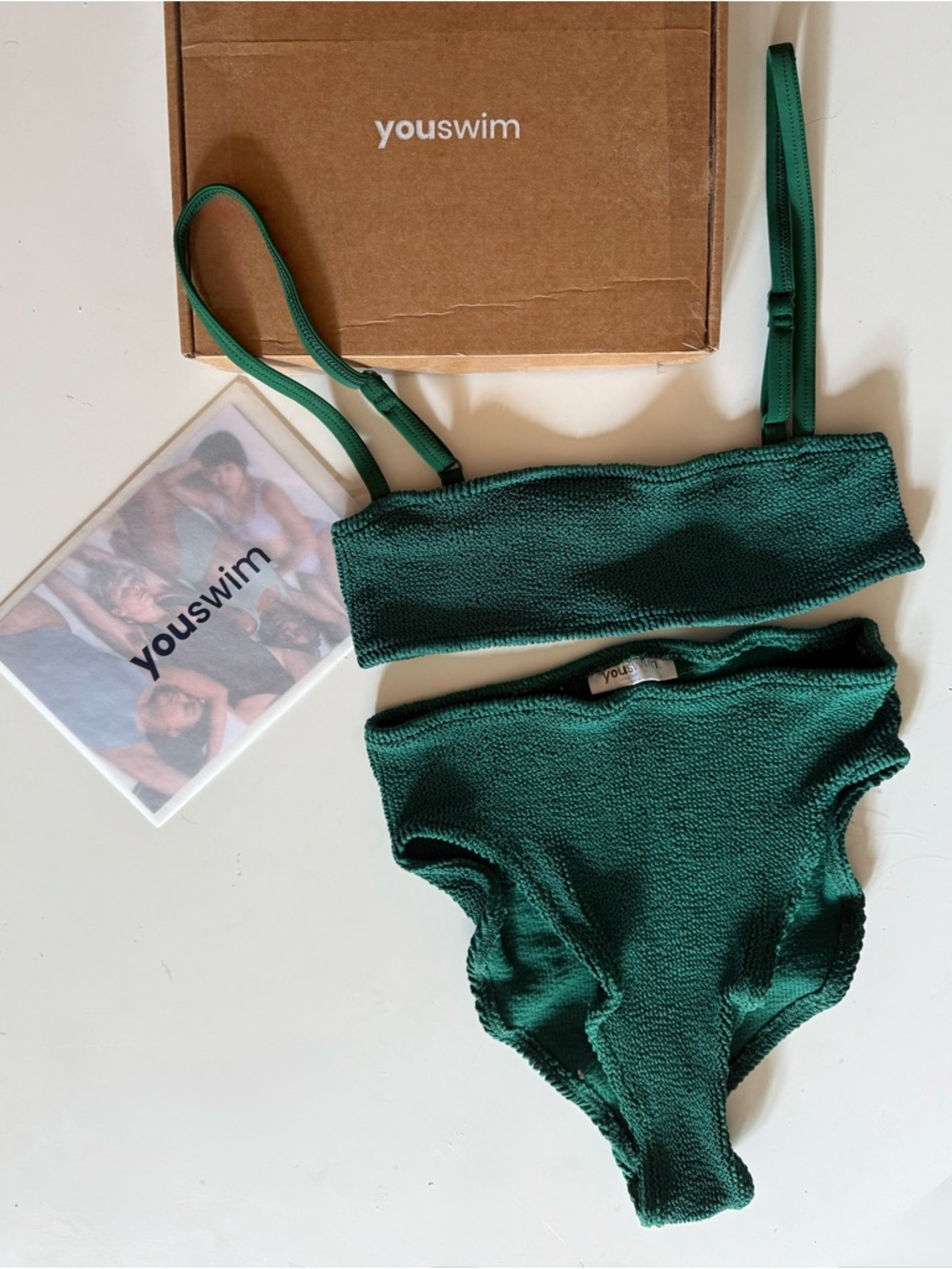 High waist Forest green poise Youswim bikini